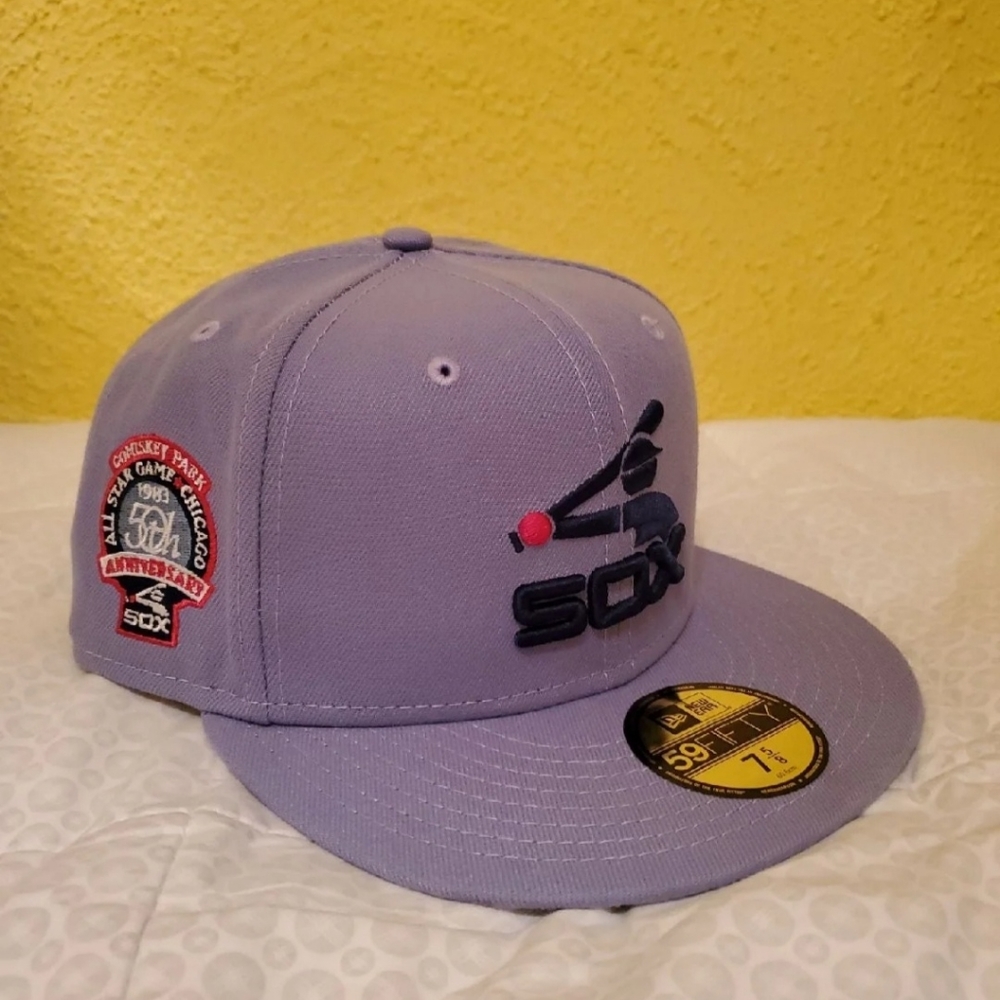 New Era 59Fifty Chicago White Sox Fitted Hat Size 7 5/8 "Comiskey Park 50th"